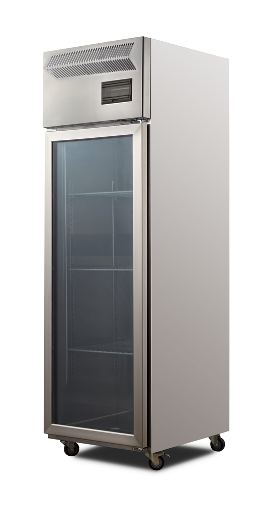 Vertical 1 glass door refrigerator / Refrigerador Vertical de 1 puerta de vidrio Vibrancy