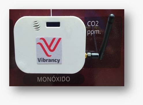 Módulo de telemetría de niveles de monoxido Vibrancy