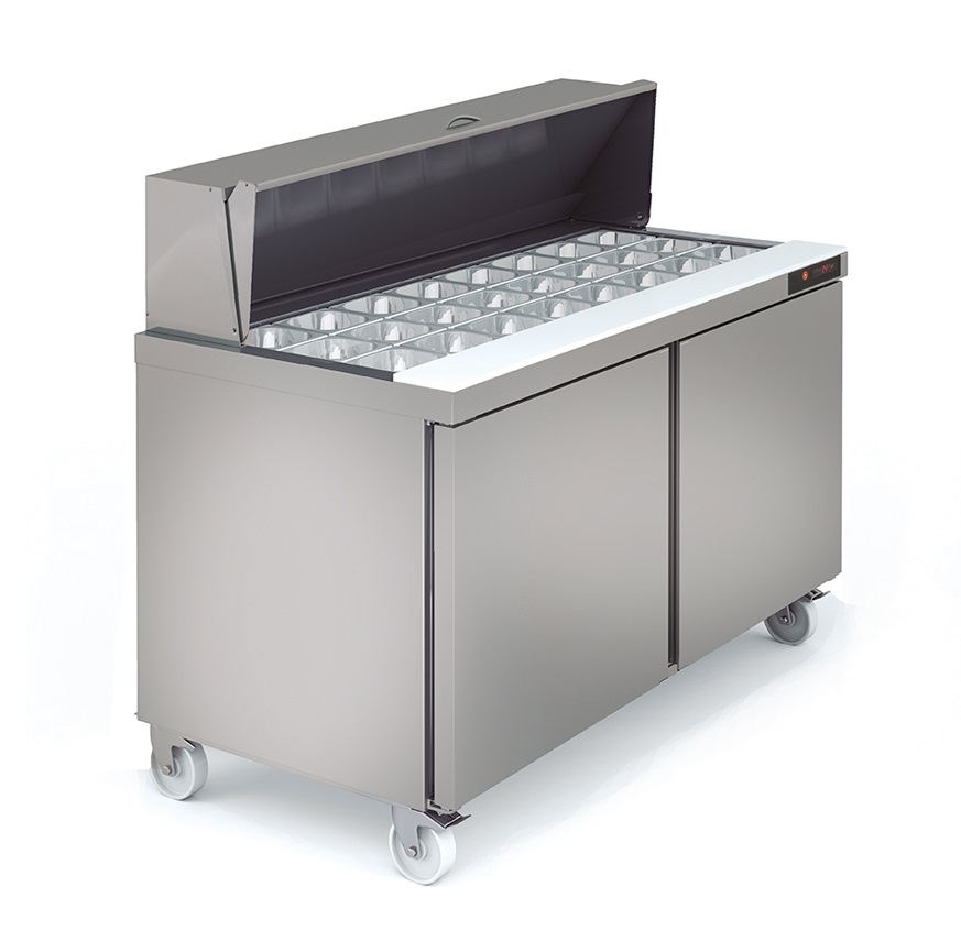 Estación de ensalada refrigerada de 2 puertas Docriluc (Gamma Americana)