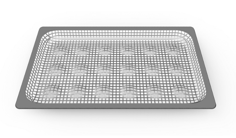 [A-UNX-C-BAN-GRP817] Bandeja en acero inoxidable perforada para patatas fritas GN 1/1