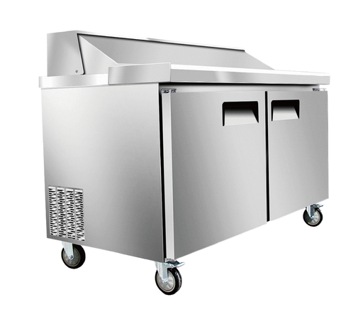 [E-VBR-F-MTR-2PE] Estación de ensalada refrigerada de 2 puertas Vibrancy