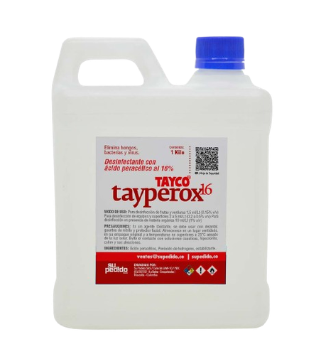 [C-TYC-L-DET-Tayperoxx1k] Tayperox16 x 1 kg acido peracetico