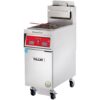 Freidora de piso Vulcan 1VK45CF-1 PowerFry5 de gas natural de 45-50 lb con controles de computadora y sistema de filtración KleenScreen - 70,000 BTU. - Imagen 2